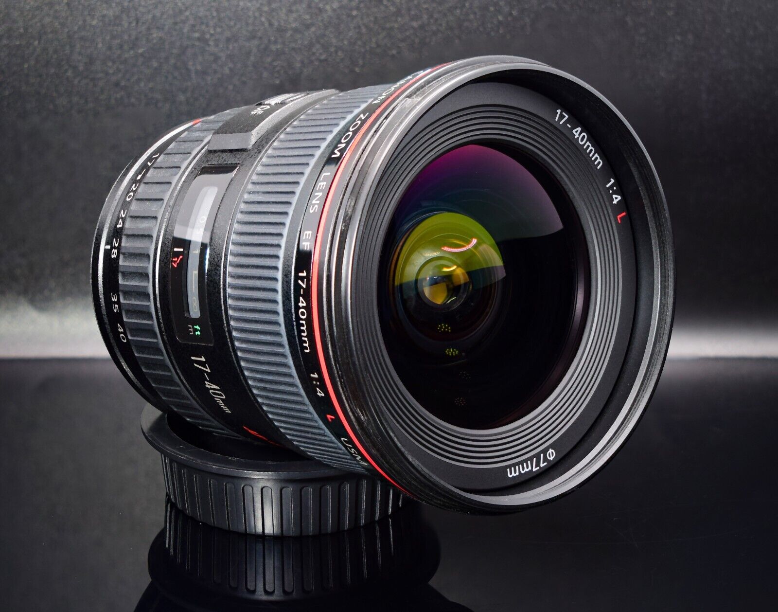 Canon EF 17-40mm f/4 L USM AF MF Ultrasonic Camera Lens with EW