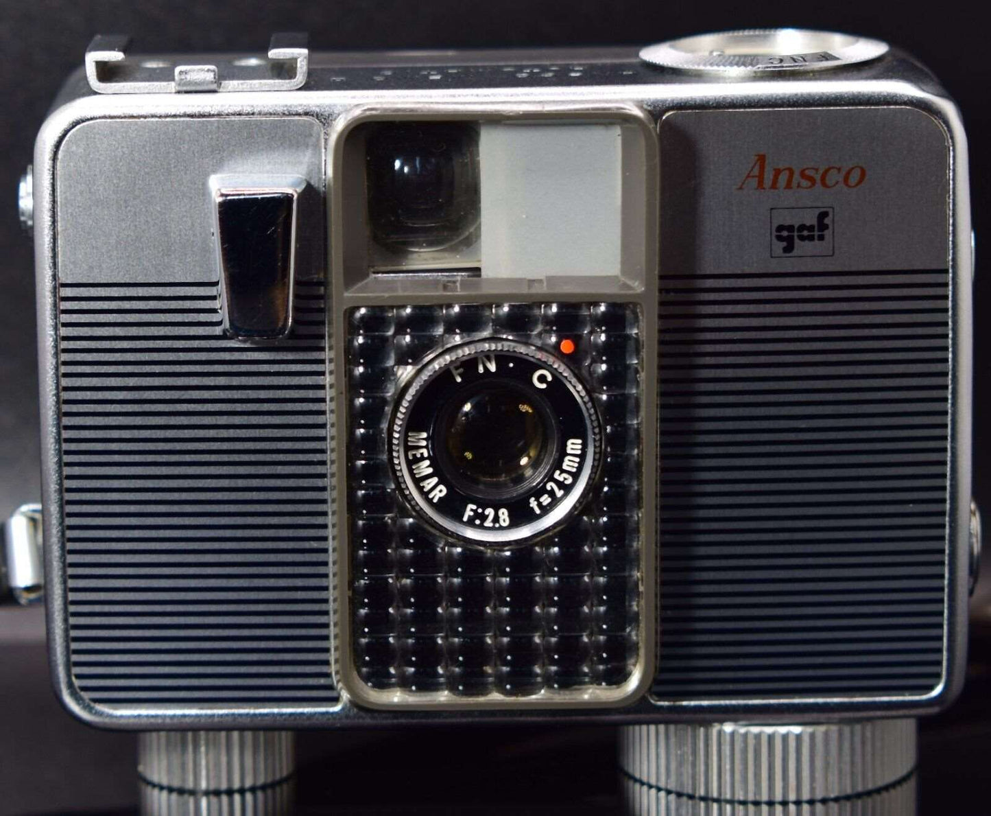 GAF ANSCO Memo II Automatic Half Frame Film Camera & Flash Set 1967 Rare Item