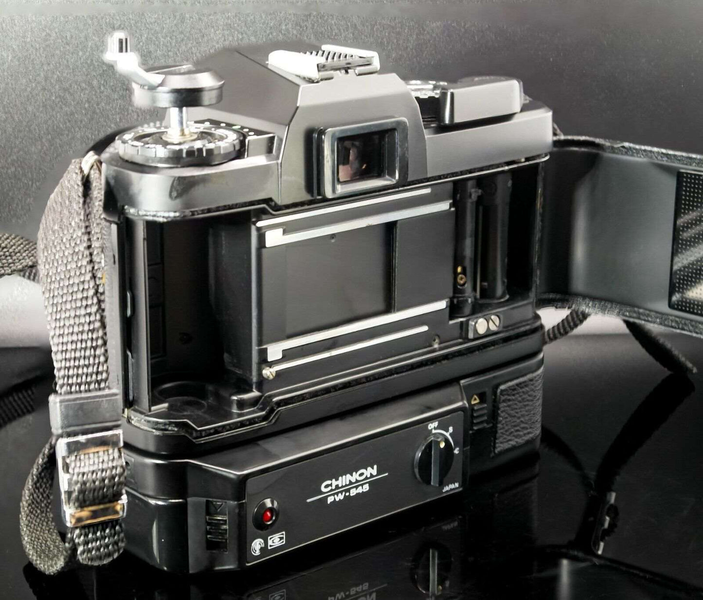 Chinon CE-5 SLR 35mm Film Camera Kit  50mm and 55mm-225mm Lenses Power Winder