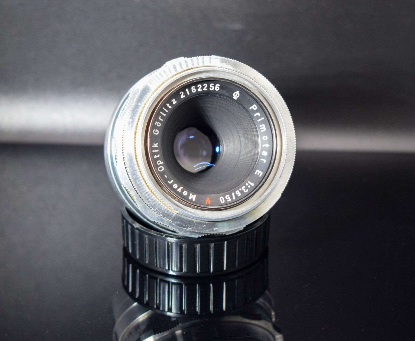 Primotar Camera Lens Meyer Optik Gorlitz f3.5 50mm Red V Type M42 