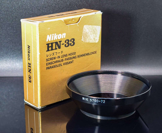 Nikon NIK 5700-72 Screw On Black Metal Lens Hood Lens Width 72mm Dia Hood