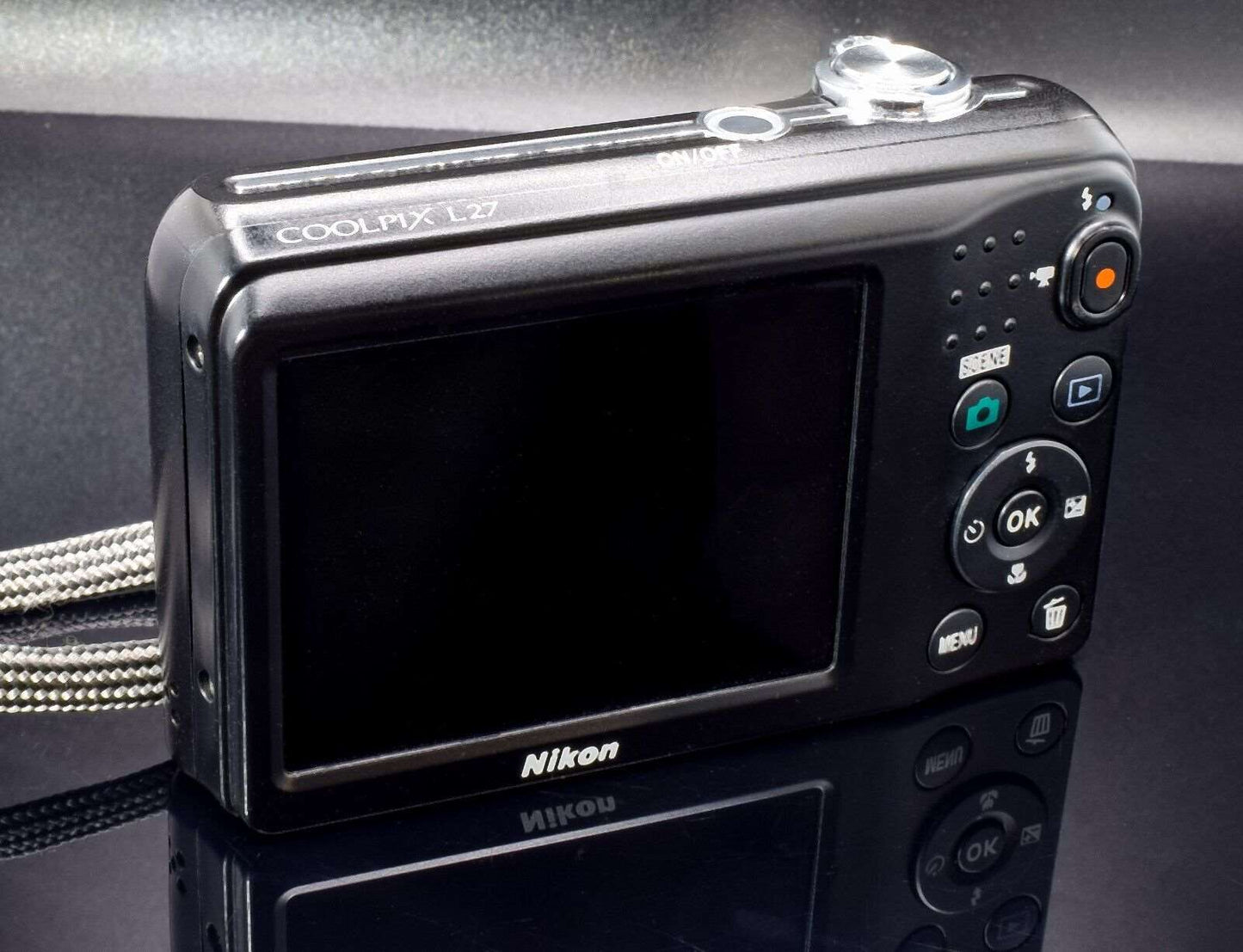 Nikon Digital Camera Coolpix L27 16.1 MP Black Nikkor 4.6-23mm Wide Zoom Lens