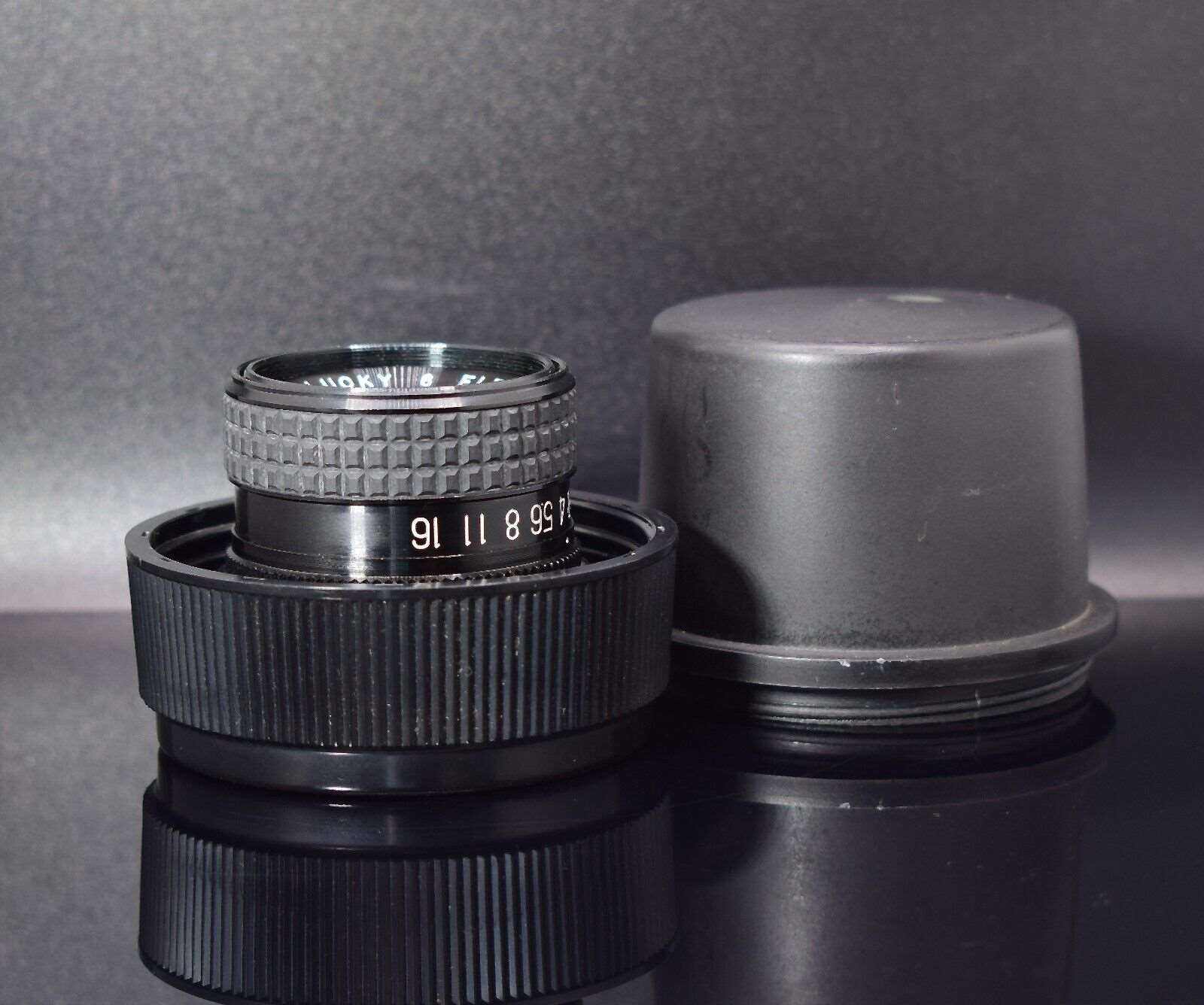 Fujimoto Enlarger or Macro E-Lucky f2.8 50mm Lens Black in Original Bubble Case