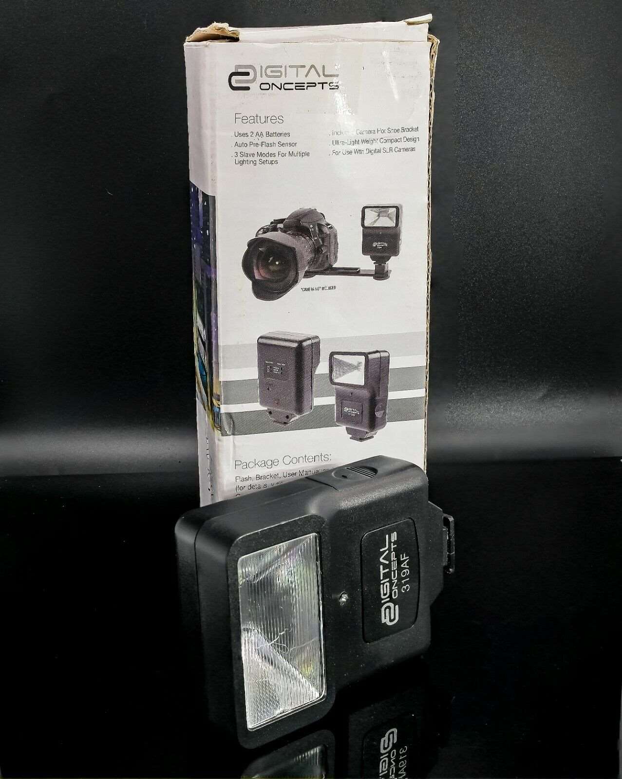 Digital Slave Flash VIVITAR Digital Concepts with Camera Side Bracket - Boxed