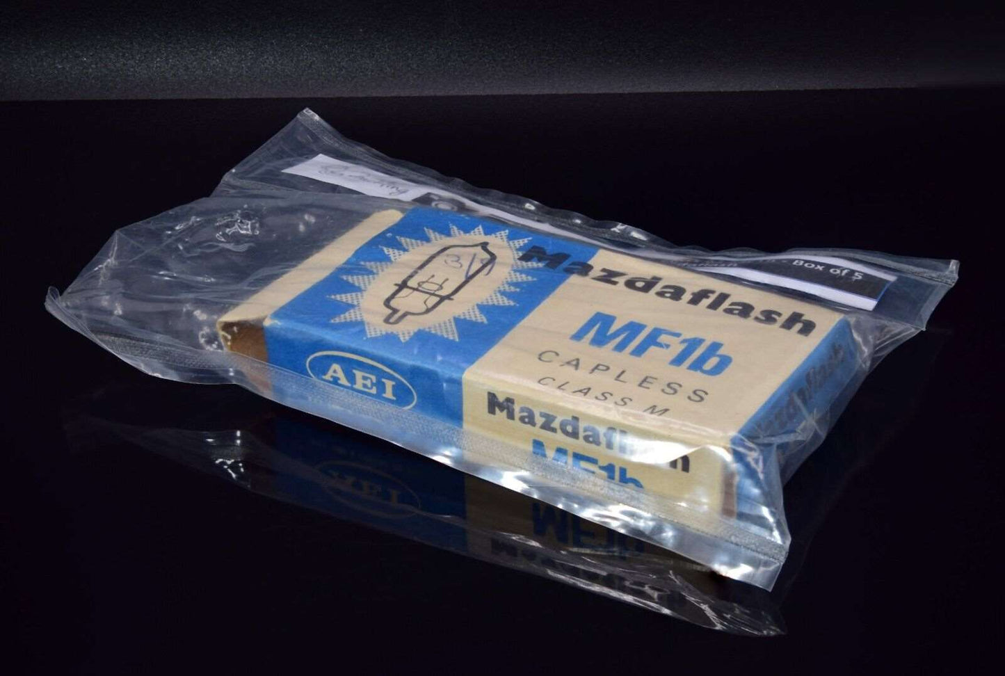 AEI Mazdaflash MF1b Flash Bulbs Capless Class M 1 x Box of 5 Flash Bulbs