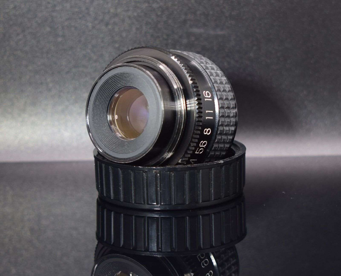 Fujimoto Enlarger or Macro E-Lucky f2.8 50mm Lens Black in Original Bubble Case