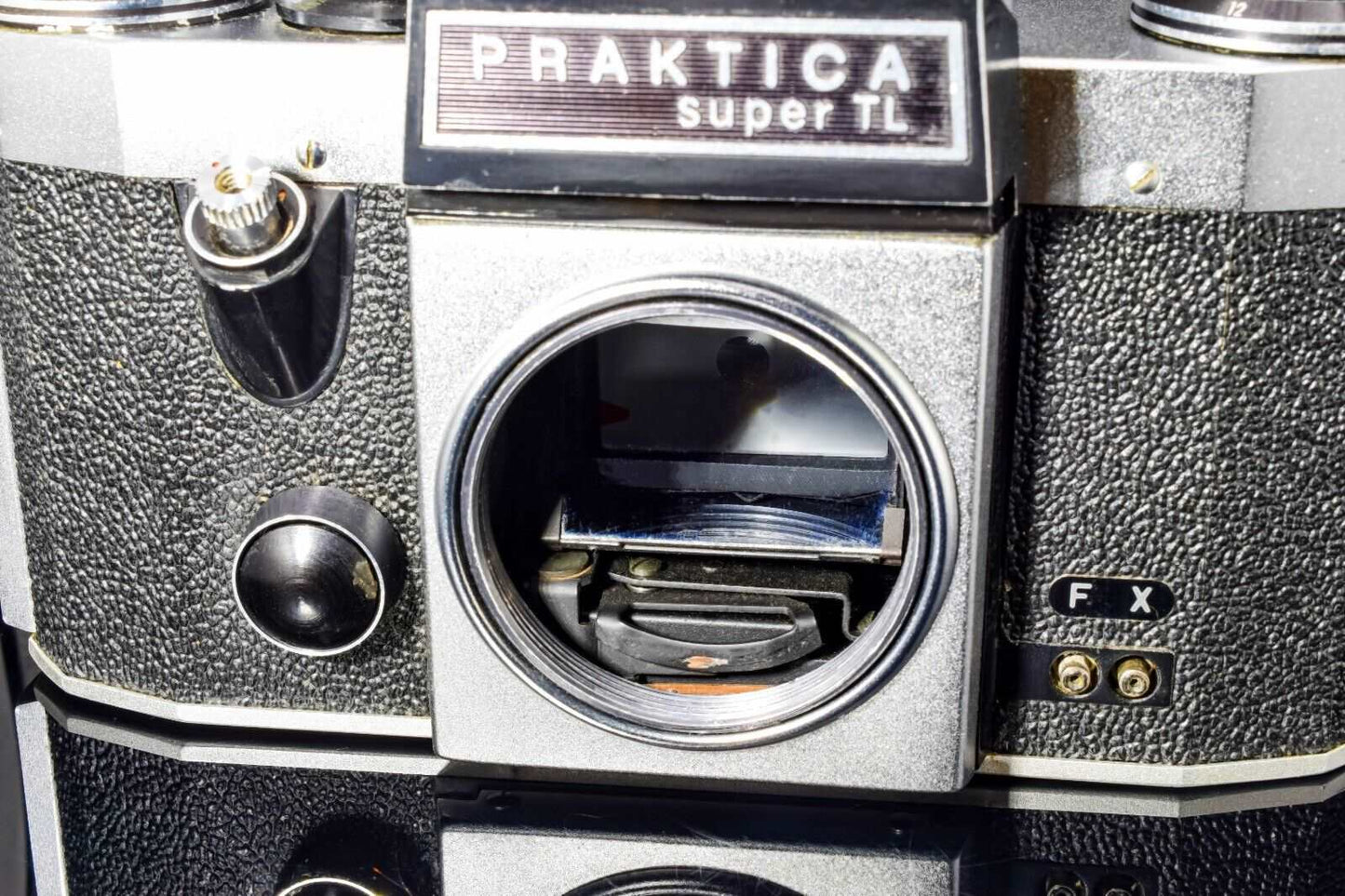 PRAKTICA super TL Black Silver 35mm Film Camera with Pentacon f3.5 30mm Lens