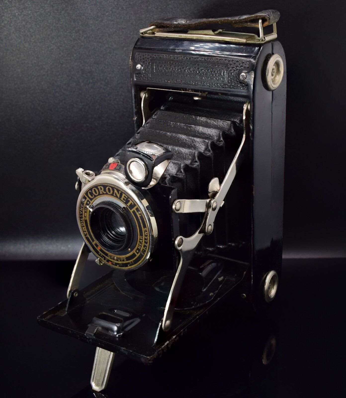 Coronet 120 Film Folding Vintage Camera Black UK Manufactured Collectors Piece