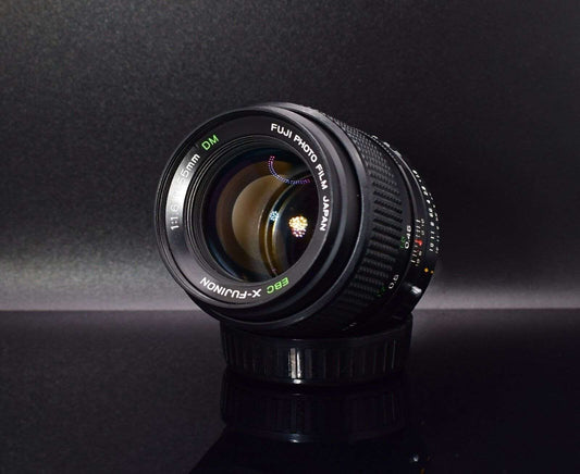 Rare Fujifilm Camera Lens X-Fujinon  f1.6 55mm DM with Front Rear Caps AX Mount