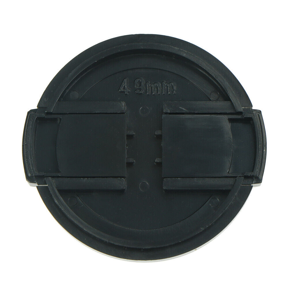 Camera Lens Cap Universal Fit Black 49mm 52mm 55mm 58mm 67mm Clip On