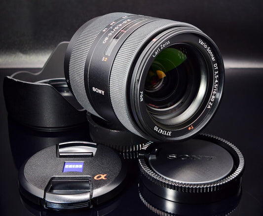 Sony Carl Zeiss T* 16-80mm f/3.5-4.5 DT ZA Vario Sonnar Camera Lens Alpha Mount